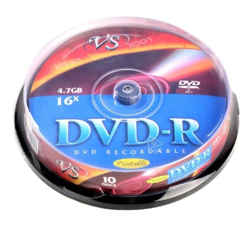 Диски DVD-R VS 4,7 GB 16x CB/10 Ink Print