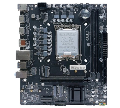 CBR H610 { Chipset H610, Socket 1700, 2*DDR4, mATX, VGA+HDMI, 1*PCIEx16/2*PCIEx1/1*M.2, 4*SATA3, 2*USB2.0 + 2*USB3.0, LAN 1Gb}
