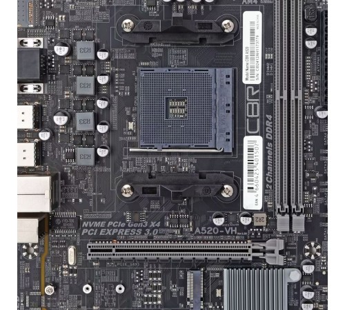 CBR A520 { Chipset A520, Socket AM4, 2*DDR4, mATX, VGA+HDMI, 1*PCIEx16/1*PCIEx1/1*M.2, 4*SATA3, 2*USB2.0 + 4*USB3.0, LAN 1Gb} БЕЗ УПАКОВКИ