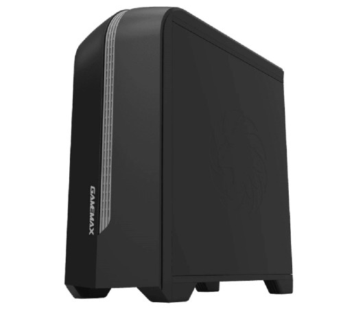GameMax Корпус Centauri Black Gray без БП (ATX,Черн-сер,USB3.0, Зак.стекло, 1*120мм. RGB, пыл.фил.)