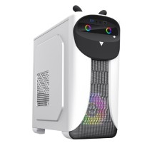 GameMax Корпус Cute OWL White-Black без БП (Midi Tower, Черно-белый., 1*USB3.0 + 2*USB2.0, 2*120мм)