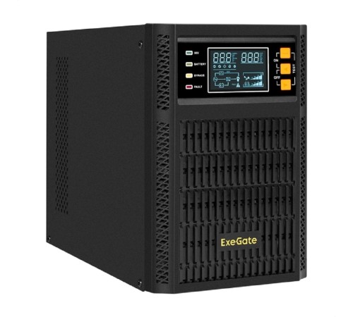 Exegate EX296947RUS ИБП On-line ExeGate PowerExpert TL-1000.LCD.AVR.2SH.USB.RS232.SNMP <1000VA/1000W, On-Line, PF=1, LCD, 2*Schuko, RS232, USB, SNMP-slot, встроенные батареи 12V 7.2Ah - 2шт, Tower, ме