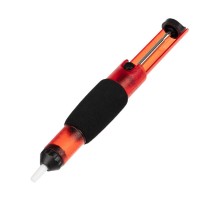 Rexant (12-0204) Вакуумный экстрактор припоя (оловоотсос), пластик, прозрачно-красный