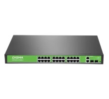 Digma DSP224F-2C-R400 Коммутатор V1 (L2) 24х100Мбит/с 24PoE