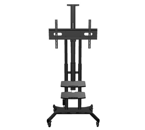ONKRON TS1881E черный 2 полки для AV в комплкте Для телевизоров диагональю 50-86" Максимальная нагрузка: 90,9 кг VESA: 200x200, 200x300, 200x400, 300x100, 300x200, 300x300, 300x400, 400x200, 400x300