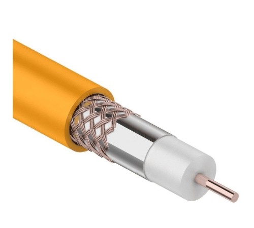 REXANT (01-2654) Кабель коаксиальный RG-6U+Cu нг(А)-HF, Cu/Al/Cu, 64%, 75 Ом, бухта 100 м, оранжевый REXANT (01-2654) Кабель коаксиальный RG-6U+Cu нг(А)-HF, Cu/Al/Cu, 64%, 75 Ом, бухта 100 м, оранжевый