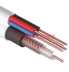 REXANT  (01-4021) Кабель видеонаблюдения +4 жилы 100м  белый  (ККСВ)