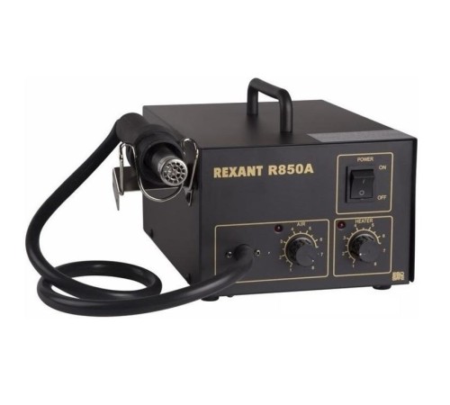 Rexant 12-0716 Паяльная станция (термофен) термовоздушная 150-500°С (R850A) Rexant 12-0716 Паяльная станция (термофен) термовоздушная 150-500°С (R850A)