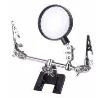 REXANT (12-0251-4) Держатель "третья рука" с лупой х2.5