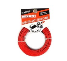 Rexant 01-6103-3-20  Кабель акустический, ШВПМ 2х0.50 мм2, красно-черный, 20 м.