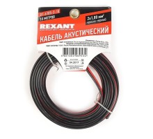 Rexant 01-6105-3-10  Кабель акустический, ШВПМ 2х1.00 мм2, красно-черный, 10 м.