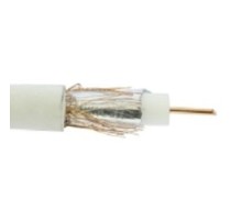 Кабель RG-6U+CU, 64*, 75 Ом, 100м., белый  REXANT [01-2223]