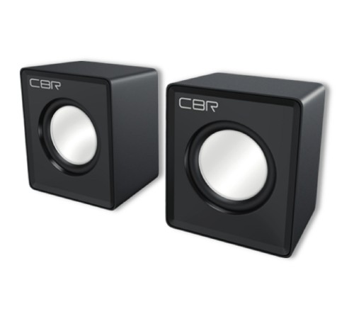 CBR CMS 95 Black, Акустическая система 2.0, питание USB, 2х2 Вт (4 Вт RMS), материал корпуса пластик, 3.5 мм линейный стереовход, регул. громк., цвет чёрный