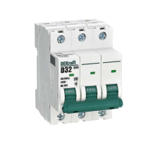 Выключатель автоматический модульный 3п D 32А 6кА ВА-103 DEKraft 12372DEK