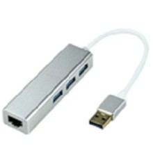 Bion переходник USB3.0 -> RJ-45/3*USB3.0, 1000mbps, алюминиевый корпус, 20 см
