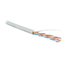 Кабель информационный Hyperline UUTP4R-C5E-S24-IN-LSZH-GY-305 кат.5E UTP 4 пары 24AWG LSZH внутренний 305м серый