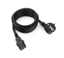 Кабель питания Cablexpert (RU) Schuko-C13, 3x1.5мм2, 10A, с заземлением, медь, 3м, черный, пак (PC-186-1.5-3M)
