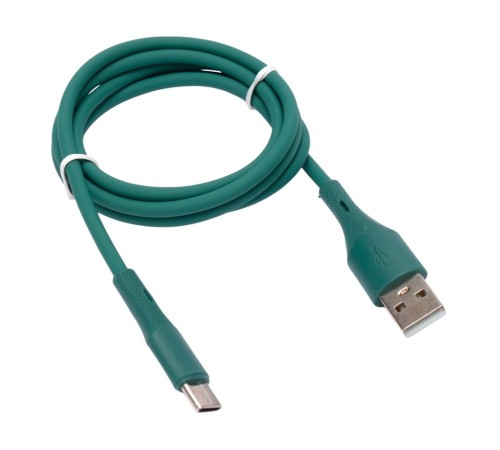 Cablexpert Кабель USB2.0 AM/Type-C, 3А, 18Вт, QC3.0, силиконовый, медь, 1м, зеленый, пакет (CC-USB2S-AMCM-1M-GN) Cablexpert Кабель USB2.0 AM/Type-C, 3А, 18Вт, QC3.0, силиконовый, медь, 1м, зеленый, пакет (CC-USB2S-AMCM-1M-GN)