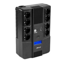 ИБП Бастион SKAT-UPS 800-AID-IN-1x9-8 {Line-interactive, 800/480Вт, LCD-дисплей, USB/ RJ-45, АКБ 1х 9Ач, сверху ЕВРО 4+4, МПТ} (8933)