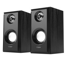 CBR CMS 710, Акустическая система 2.0, питание USB, 2х3 Вт (6 Вт RMS), материал корпуса MDF, 3.5 мм линейный стереовход, цвет чёрный