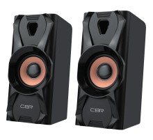 CBR CMS 720, Акустическая система 2.0, питание USB, 2х3 Вт (6 Вт RMS), материал корпуса MDF, 3.5 мм линейный стереовход, цвет чёрный