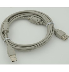 Кабель-удлинитель 744792 USB A(m) USB A(f) 3м феррит.кольца серый