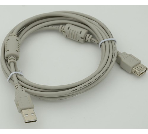 Кабель-удлинитель 744792 USB A(m) USB A(f) 3м феррит.кольца серый Кабель-удлинитель 744792 USB A(m) USB A(f) 3м феррит.кольца серый