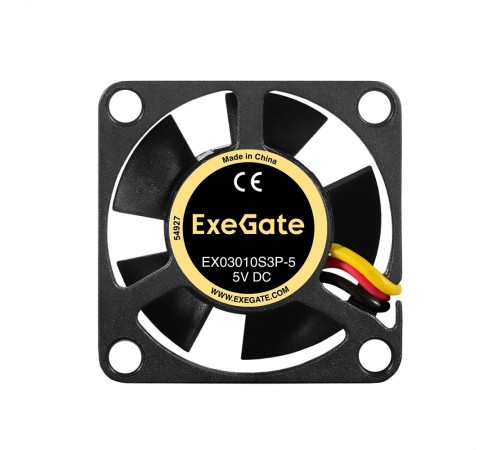 Exegate EX295190RUS Вентилятор 5B DC ExeGate EX03010S3P-5 (30x30x10 мм, Sleeve bearing (подшипник скольжения), 3pin, 9000RPM, 25dBA)