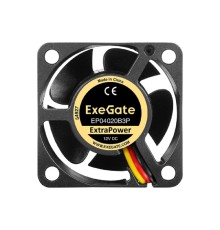 Exegate EX297017RUS Вентилятор 12В DC ExeGate ExtraPower EP04020B3P (40x40x20 мм, 2-Ball (двойной шарикоподшипник), 3pin, 7000RPM, 32dBA)