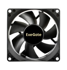 Exegate EX297043RUS Вентилятор 12В DC ExeGate ExtraSilent ES08025S3P (80x80x25 мм, Sleeve bearing (подшипник скольжения), 3pin, 2100RPM, 21dBA)