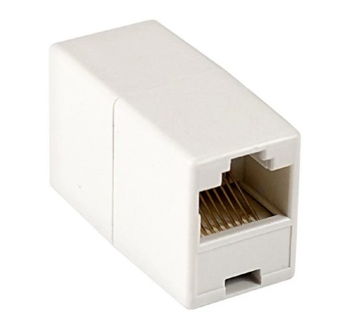 Exegate EX297348RUS Модуль проходной ExeGate CP45-KJ-UC5e (RJ45-RJ45 формата Keystone Jack, Кат.5e, неэкранированный)