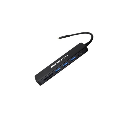 ORIGO OU3340PD/B1 Док-станция USB-C 7-в-1 3xUSB 3.0, USB-C/PD 3.0, HDMI, SD/TF/microSD