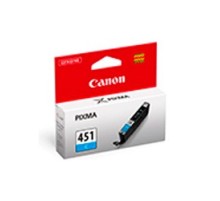 Картридж струйный Canon CLI-451C 6524B001 голубой (332стр.) (7мл) для Canon Pixma iP7240/MG6340/MG5440