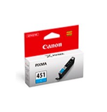 Картридж струйный Canon CLI-451C 6524B001 голубой (332стр.) (7мл) для Canon Pixma iP7240/MG6340/MG5440