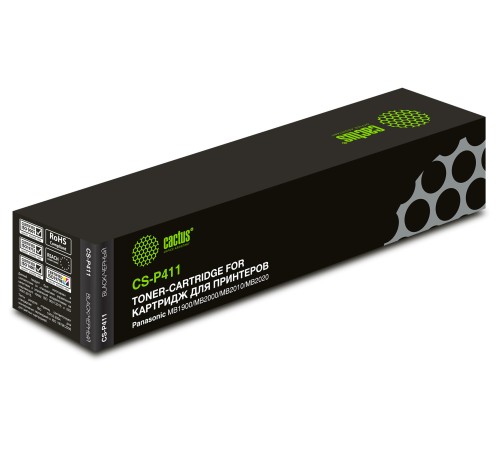 Картридж лазерный Cactus CS-P411 FAT411A7 черный (2000стр.) для Panasonic MB1900/MB2000/MB2010/MB2020/MB2025/MB2030