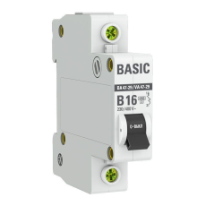 EKF mcb4729-1-16-B Автоматический выключатель 1P 16А (B) 4,5кА ВА 47-29 EKF Basic