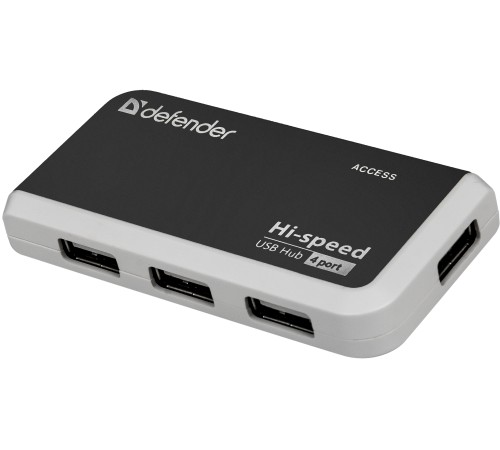 DEFENDER USB QUADRO INFIX USB 2.0, 4 порта, [83504]