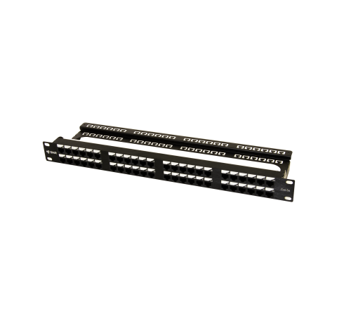 Коммутационная панель SNR, 19" неэкранированная, 1U, 48 портов, cat.5e, горизонтальная заделка Коммутационная панель SNR, 19" неэкранированная, 1U, 48 портов, cat.5e, горизонтальная заделка