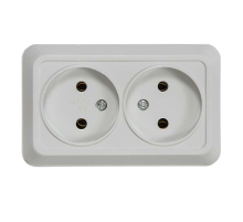 Розетка 2-м ОП Bolleto 7102 16А IP20 бел. ASD / IN HOME 4680005959822