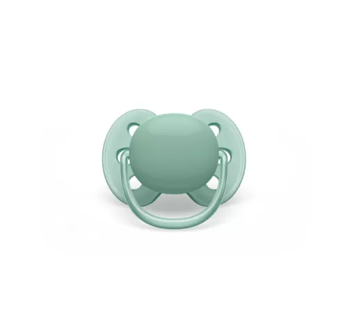 Пустышка ultra soft, нежно-зеленая/оранжевая без рисунка, 0-6 мес., 2 шт. Philips SCF091/03