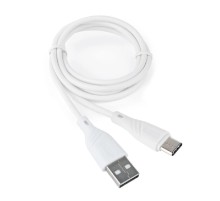 Кабель USB 2.0 Cablexpert CCB-USB2-AMCMO1-1MW, AM/Type-C, издание Classic 0.1, длина 1м, белый, блистер