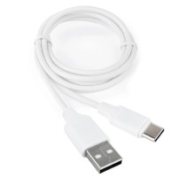Кабель USB 2.0 Cablexpert CCB-USB2-AMCMO2-1MW, AM/Type-C, издание Classic 0.2, длина 1м, белый, блистер