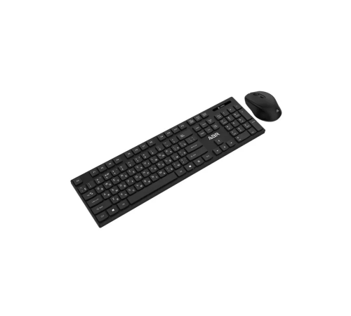 Клавиатура и мышь ABR KW814 черный, интерфейс USB, беспроводной, 2.4G, RU/EN Клавиатура и мышь ABR KW814 черный, интерфейс USB, беспроводной, 2.4G, RU/EN