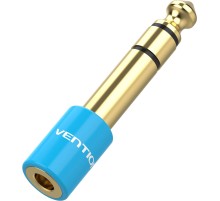 Переходник Vention Jack 3.5 mm F/6,5 mm M Переходник Vention mini Jack 3.5 mm F/Jack 6.5 mm M (VAB-S01-L)