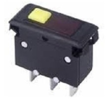 Автомат - предохранитель 250V 15А (3с) RESET-OFF красный  с подсветкой  REXANT