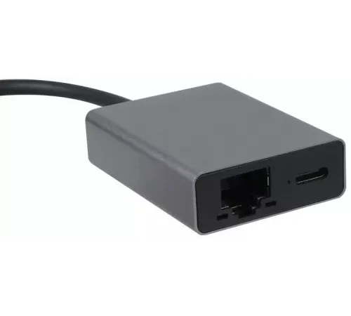 Адаптер TypeC--->RJ45+PD 100Вт, Allum Shell, VCOM <CU4591> VCOM CU4591 Адаптер TypeC--->RJ45+PD 100Вт, Allum Shell, VCOM <CU4591> VCOM CU4591