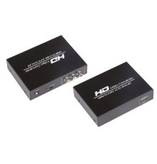 Конвертер HDMI на 3 RCA, металл  REXANT