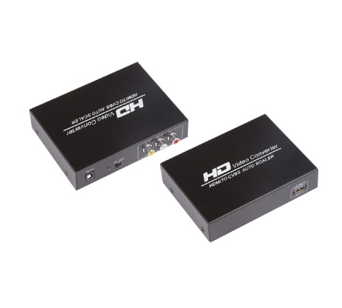 Конвертер HDMI на 3 RCA, металл  REXANT