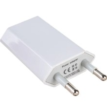 Сетевое зарядное устройство iPhone/iPod USB белое (СЗУ) (5 V, 1000 mA) REXANT