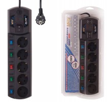 Сетевой фильтр Most EHV 2м (5 розеток) черный (коробка)